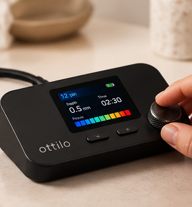The Ottilo controller screen and speed dial